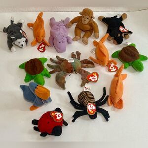 13 TY Beanie Babies Assorted Plush Toy Set